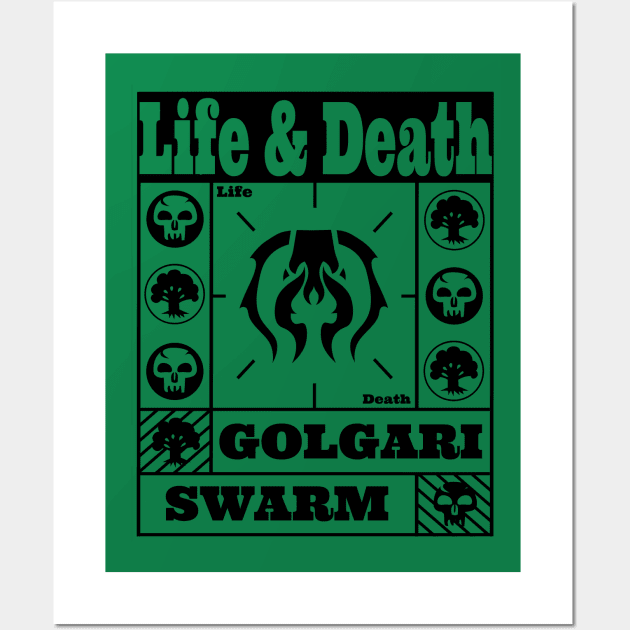 Golgari Swarm | Life & Death | MTG Guild Black on Green Design Wall Art by ChristophZombie